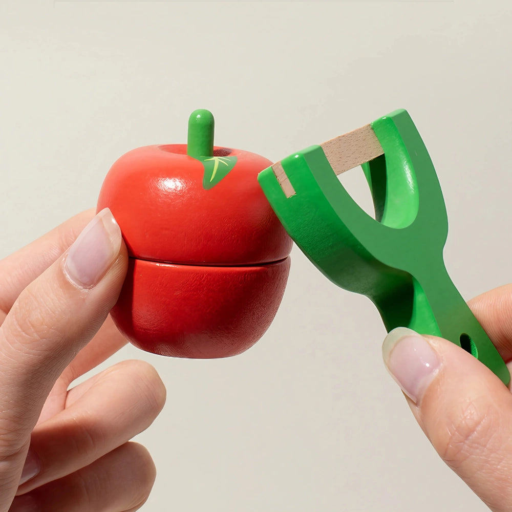 26-Pieces Wooden Sliceable Play Food Set
