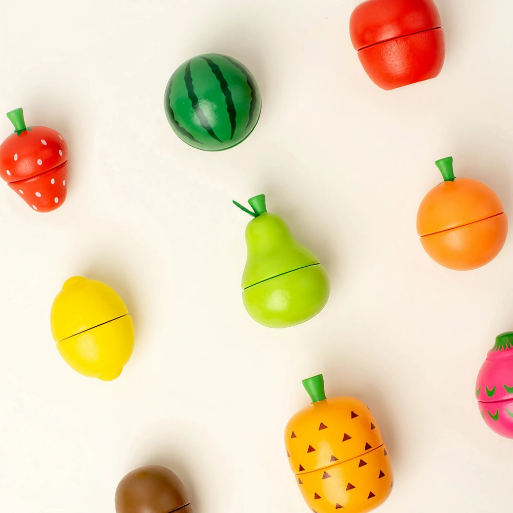 26-Pieces Wooden Sliceable Play Food Set