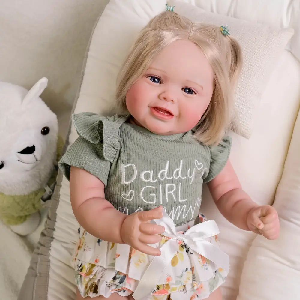 24-Inch Kodi Girl Reborn Toddler Doll – Hand-Rooted Hair & Realism