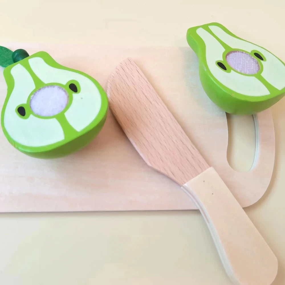 28-Pieces Wooden Play Food Set
