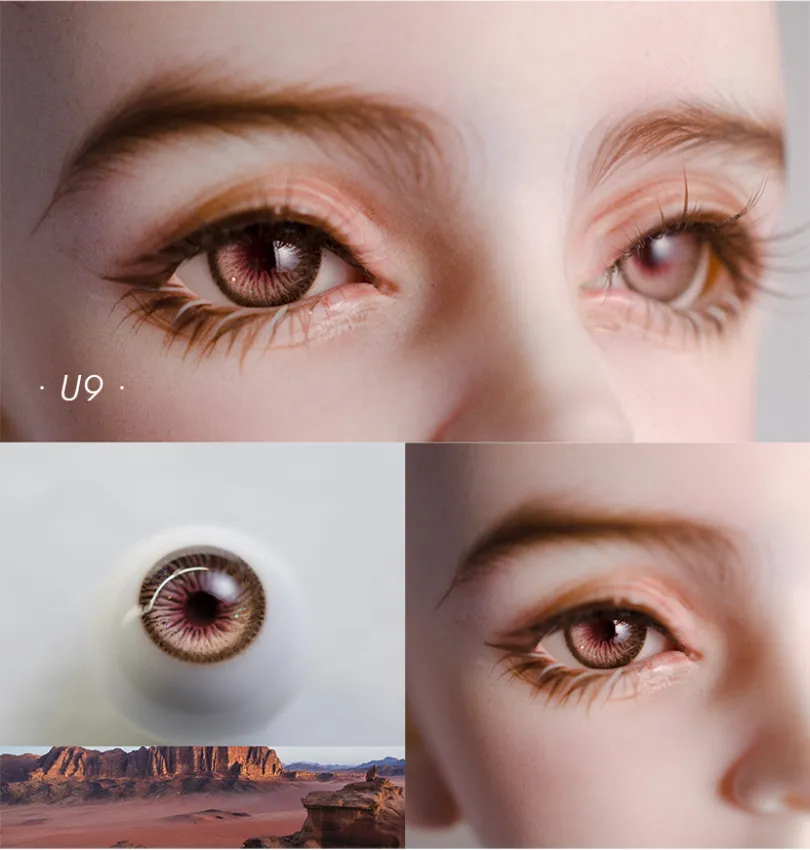 Realistic 1/3&1/4&1/6 BJD Doll Plaster Eyes (Non-Resin)
