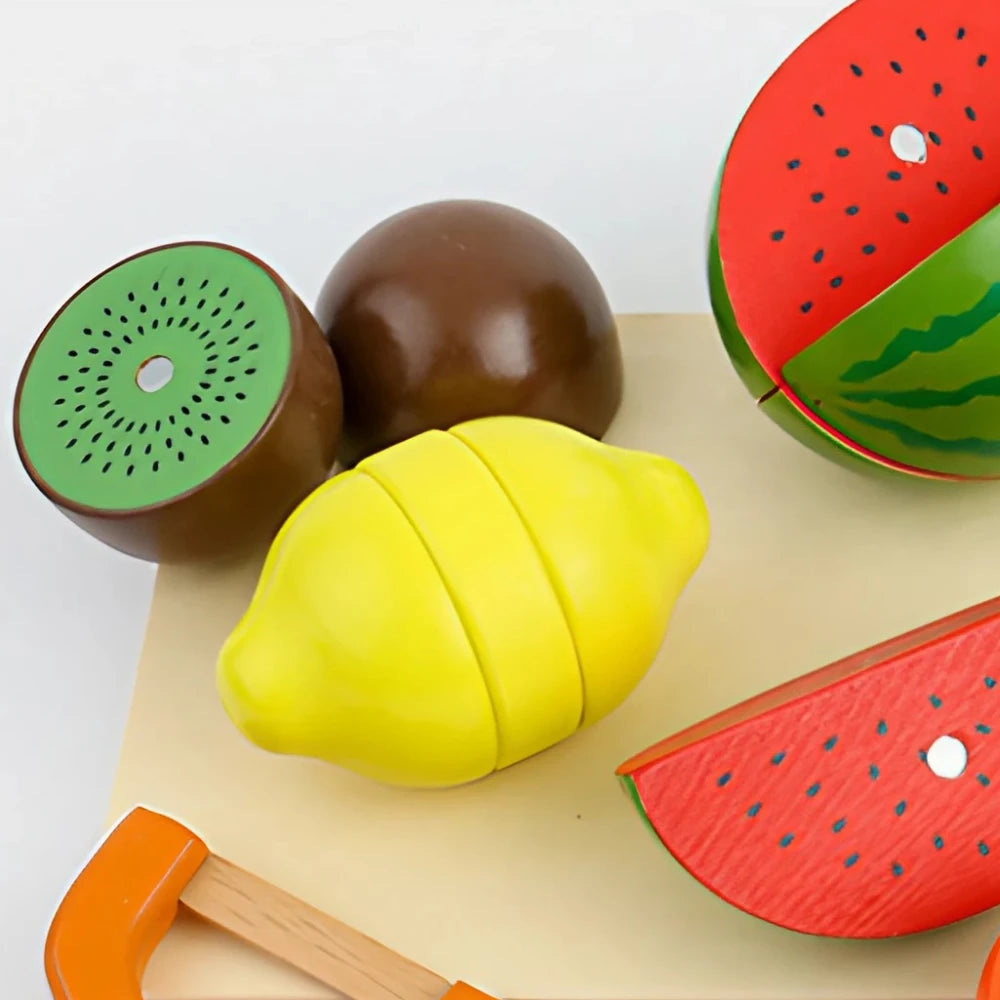 34-Pieces Wooden Play Food Set