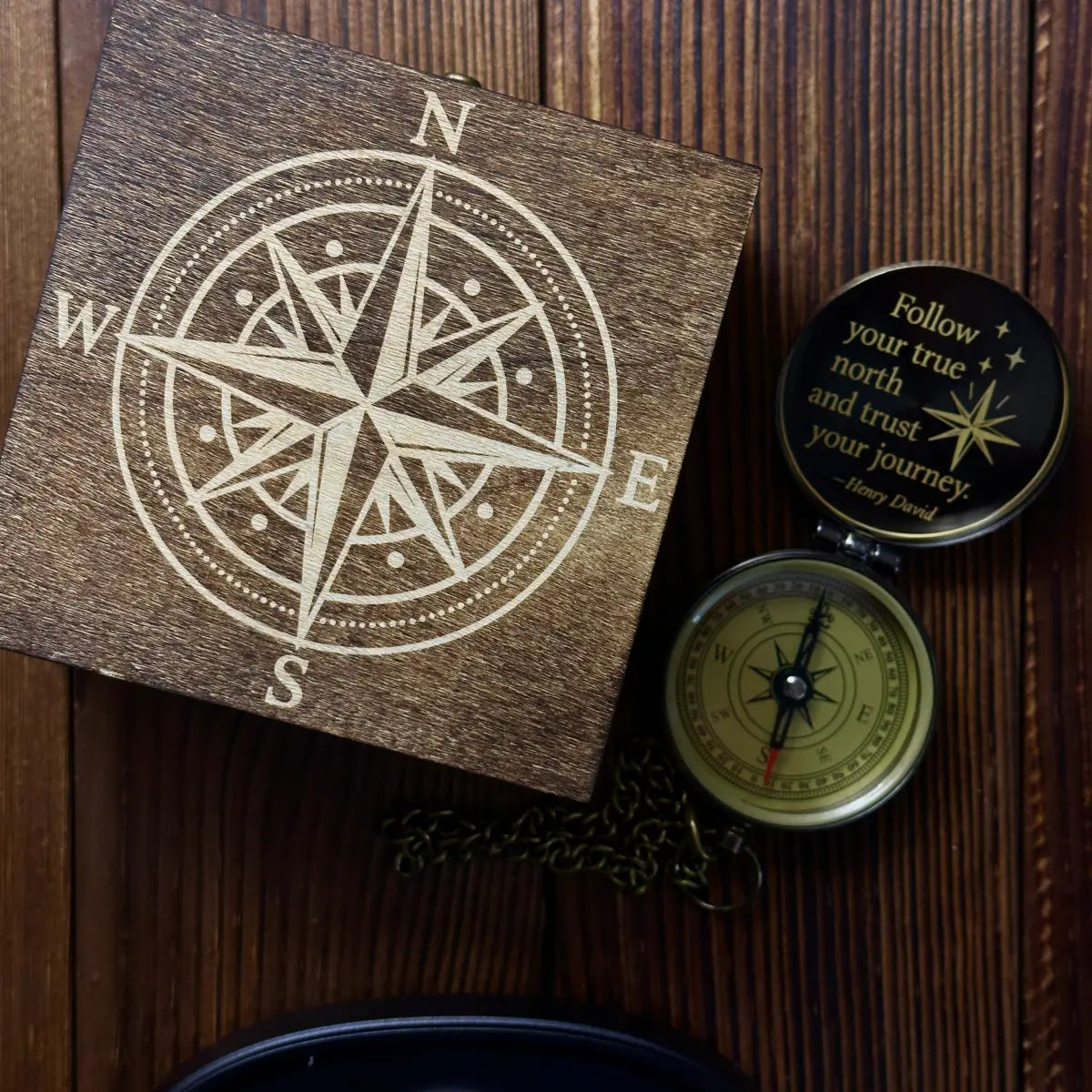 Christian Engraved Brass Compass with Dove Design – "Rise Above, Seek Truth", Baptism or Confirmation Gift for Godson, Personalized Faith Keepsake