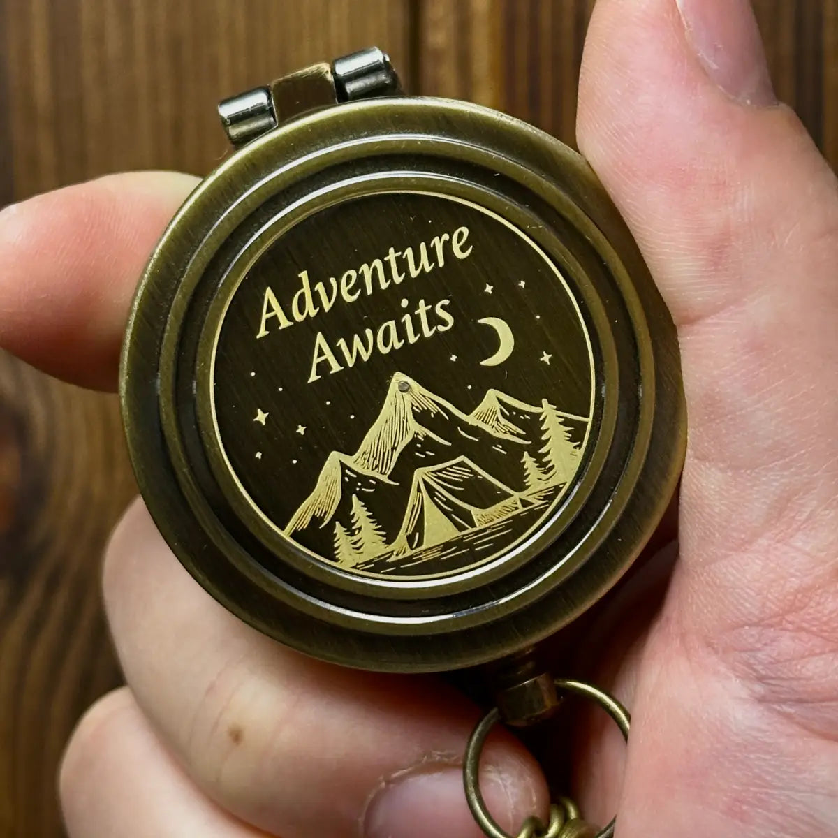 Christian Engraved Brass Compass with Dove Design – "Rise Above, Seek Truth", Baptism or Confirmation Gift for Godson, Personalized Faith Keepsake