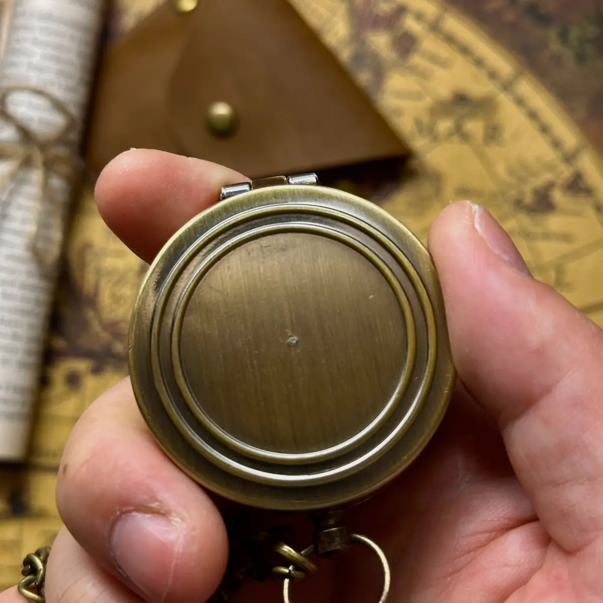 Nautical Anchor Engraved Compass "Hold Fast Find Your Way" | Navy Gift for Him, Sailor | Personalized Graduation Gift | Brass Working Compass
