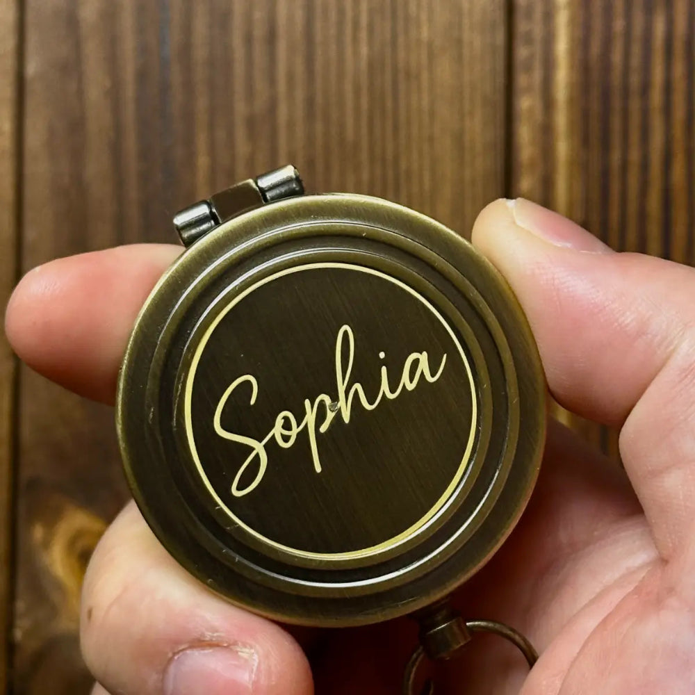 Personalized Religious Compass Gift for Men & Boys – Engraved Baptism Keepsake – Faith Directional Compass for Son, Grandson or Confirmation Gift