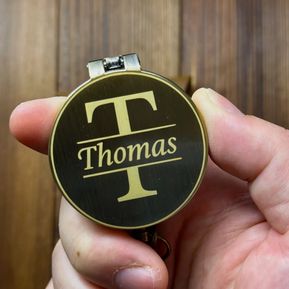 Groomsmen Gift Engraved Compass | Personalized Monogram Initial | Best Man Gift for Him | Custom Name | Wedding Gift | Brass Working Compass