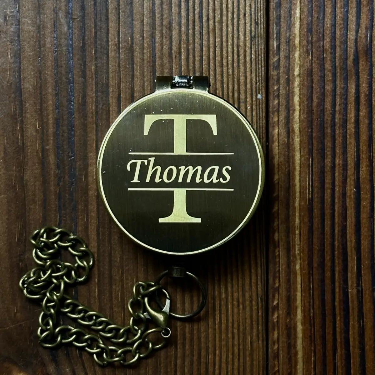 Groomsmen Gift Engraved Compass | Personalized Monogram Initial | Best Man Gift for Him | Custom Name | Wedding Gift | Brass Working Compass