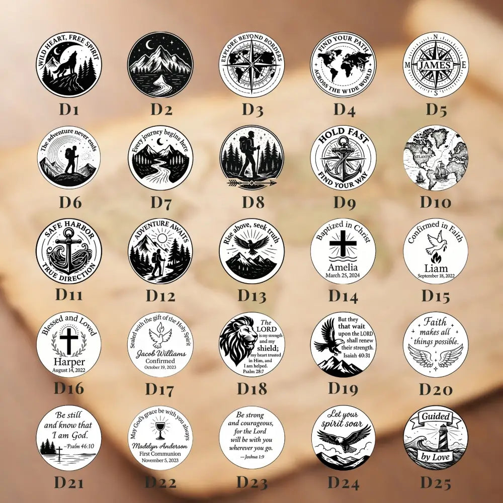 Graduation Gift Engraved Compass with Inspirational Quote – "Dream Big, Explore Unknown", Personalized Traveler Gift for Son, Him, Nautical Keepsake