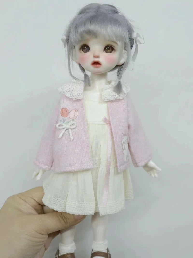 1/4 & 1/6 BJD Doll Plush Cardigan Jacket