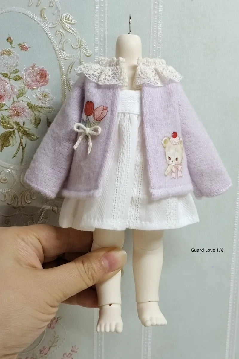 1/6 & 1/4 BJD Doll Clothes Cardigan Jacket