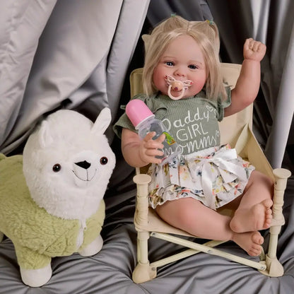 24-Inch Kodi Girl Reborn Toddler Doll – Hand-Rooted Hair & Realism