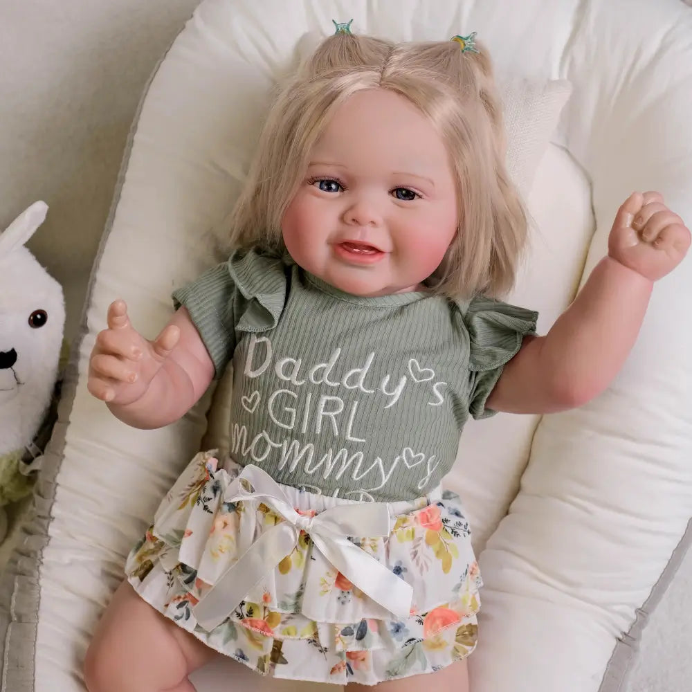 24-Inch Kodi Girl Reborn Toddler Doll – Hand-Rooted Hair & Realism