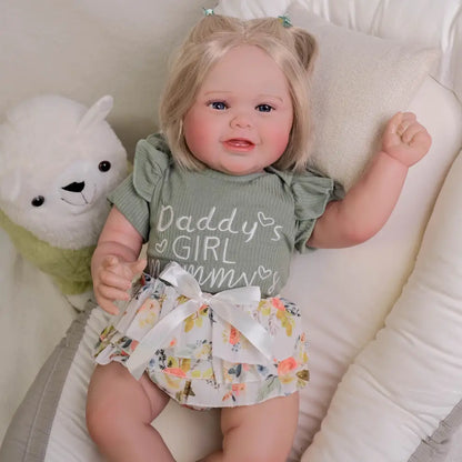 24-Inch Kodi Girl Reborn Toddler Doll – Hand-Rooted Hair & Realism