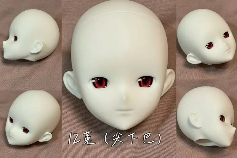 Black_White 12TH.VER 1/4 BJD Doll Head