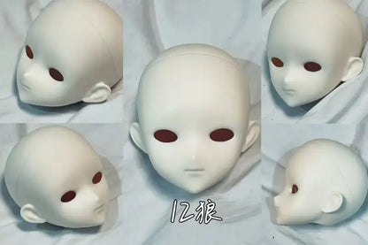 Black_White 12TH.VER 1/4 BJD Doll Head