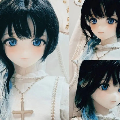 Black_White 12TH.VER 1/4 BJD Doll Head