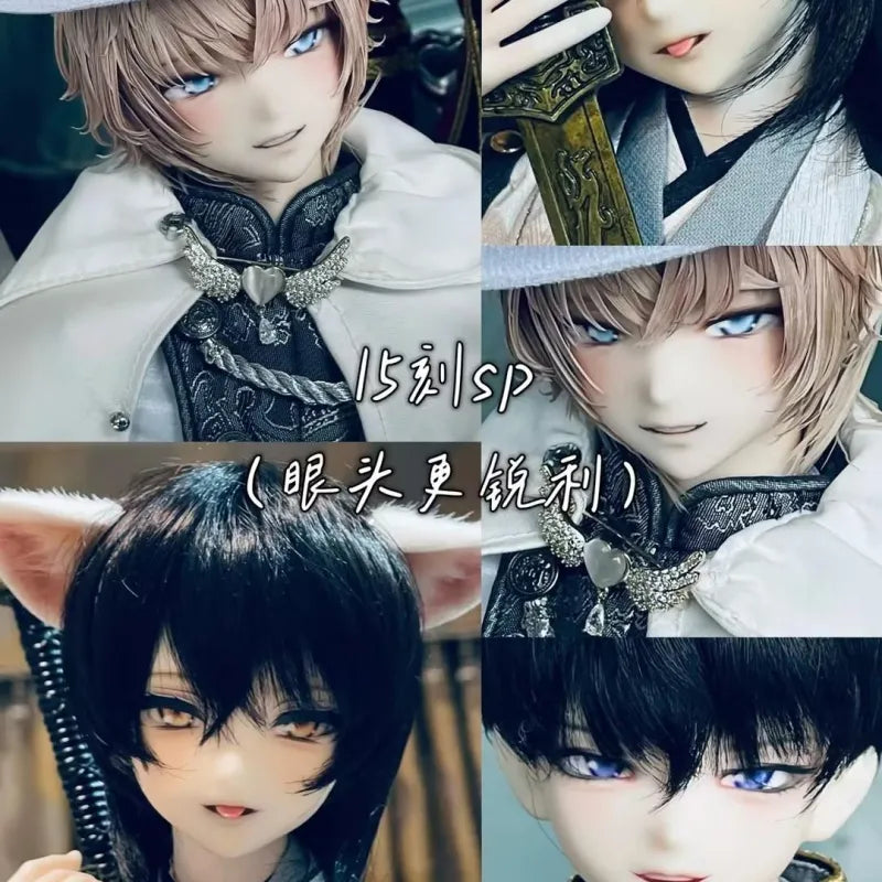 Black_White 15TH.VER 1/4 BJD Doll Head