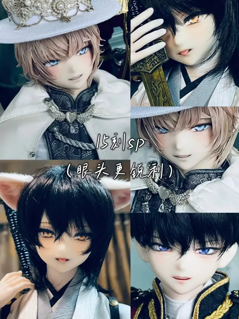 Black_White 15TH.VER 1/4 BJD Doll Head