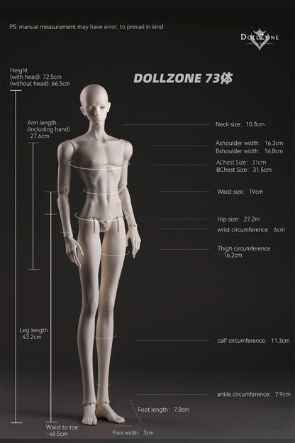 Dollzone 1/3 BJD Male Body (B73-002)