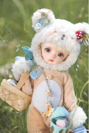 Dollzone Peach-2 1/6 BJD Doll Full Set