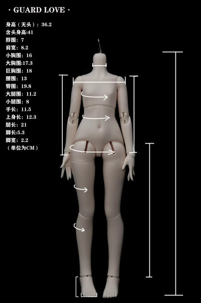 Guard Love 1/4 BJD Doll Rounded Body (Ver.5)