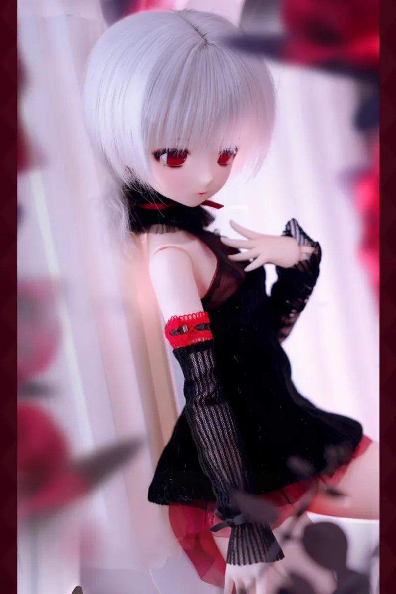 【自作アイ付きに変更】imomodoll mie ヘッド＋B品アイ　1/4 Imomodoll MIE 1/4 BJD Doll