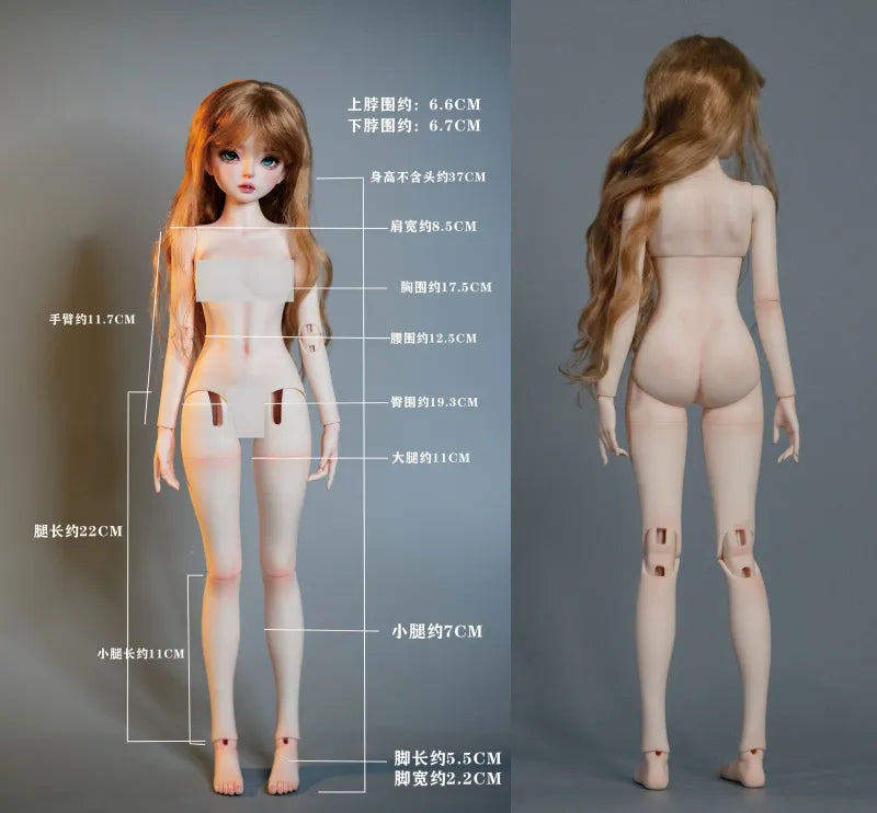 Ao Ling Shi Persica 1/4 BJD Doll | Nude Doll