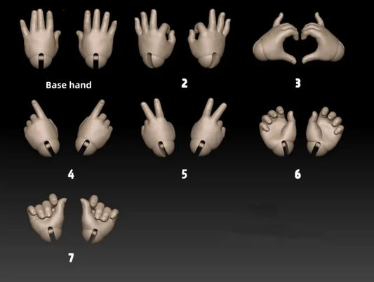 Pettimal 1/4 BJD Doll Hands (Add-On)