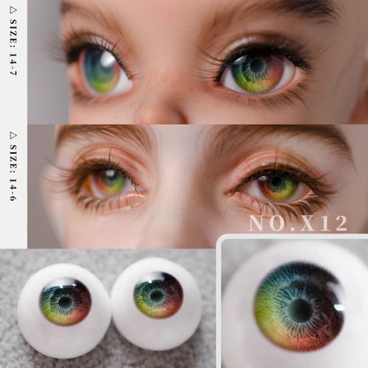 Realistic 1/4 BJD Doll Plaster Eyes