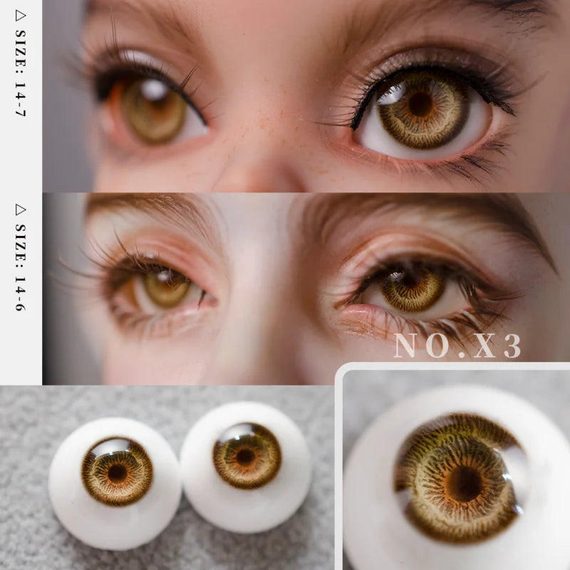 Realistic 1/4 BJD Doll Plaster Eyes