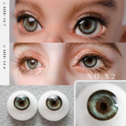 Realistic 1/4 BJD Doll Plaster Eyes