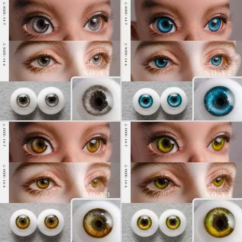 Realistic BJD Doll Plaster Eyes (Non-Resin)