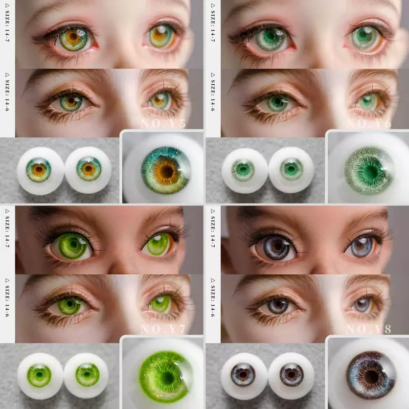 Realistic BJD Doll Plaster Eyes (Non-Resin)