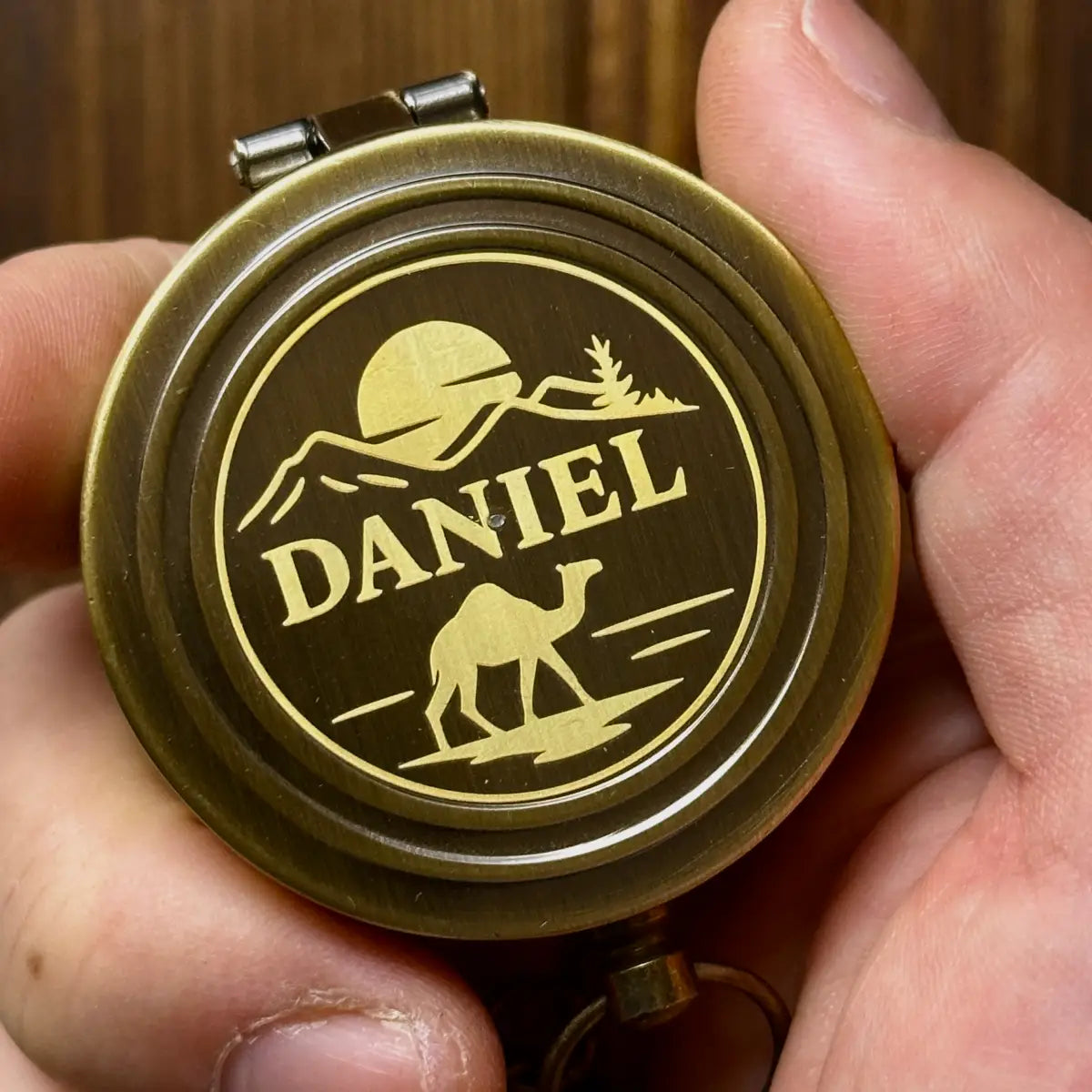 Confirmation Gift Engraved Compass with Holy Spirit Dove – Personalized Catholic Keepsake for Godson or Goddaughter, Custom Name & Date