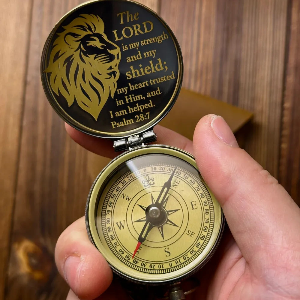 Confirmation Compass Gift from Grandparents – Engraved Christian Keepsake for Grandson